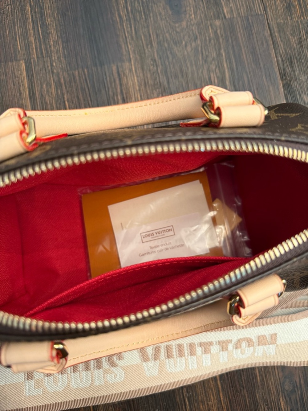 Louis Vuitton Monogram Mini Satchel with Natural Leather Trim - Picture 4 of 11